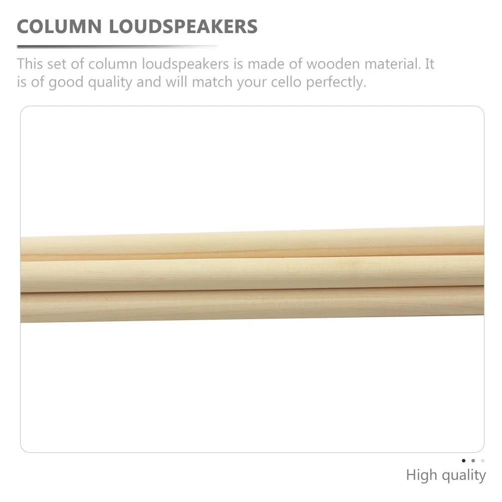 

5Pcs Excellent Cello Sound Column Set Wooden Material Durable Cello Accessories for Performance Khaki Beginner Column