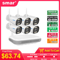 Smar Wireless CCTV System Wifi Camera Kit 3MP/5MP HD Security Audio AI Face Detect IP 8CH NVR Video Surveillance Set ICSEE