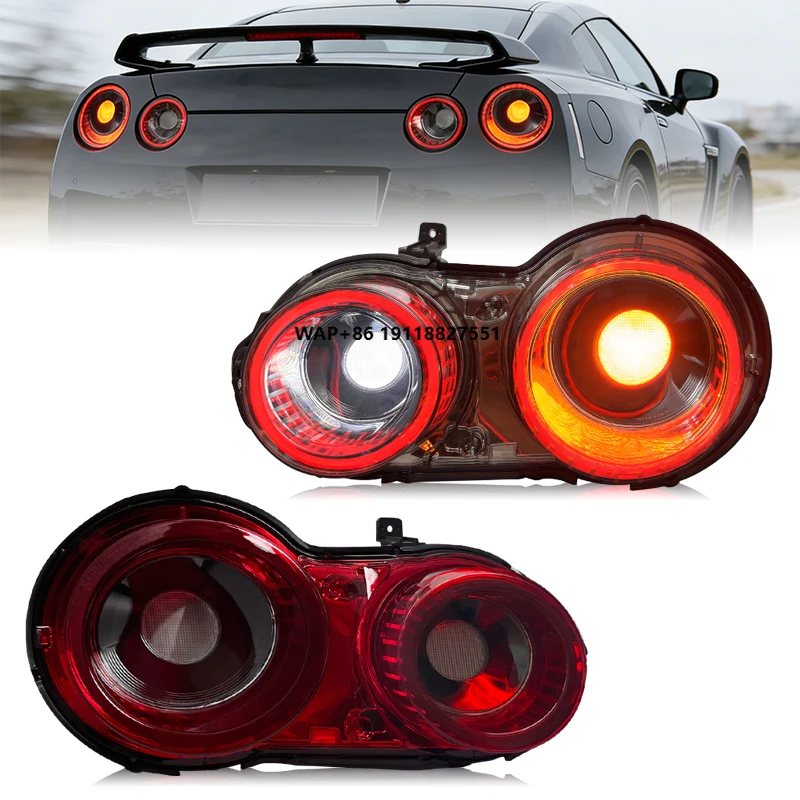 

Car Lights for GT-R GTR R35 LED Taillights 2008-2023 LED Tail Lamp Dynamic Turn Signal Light Car Taillights Assembly