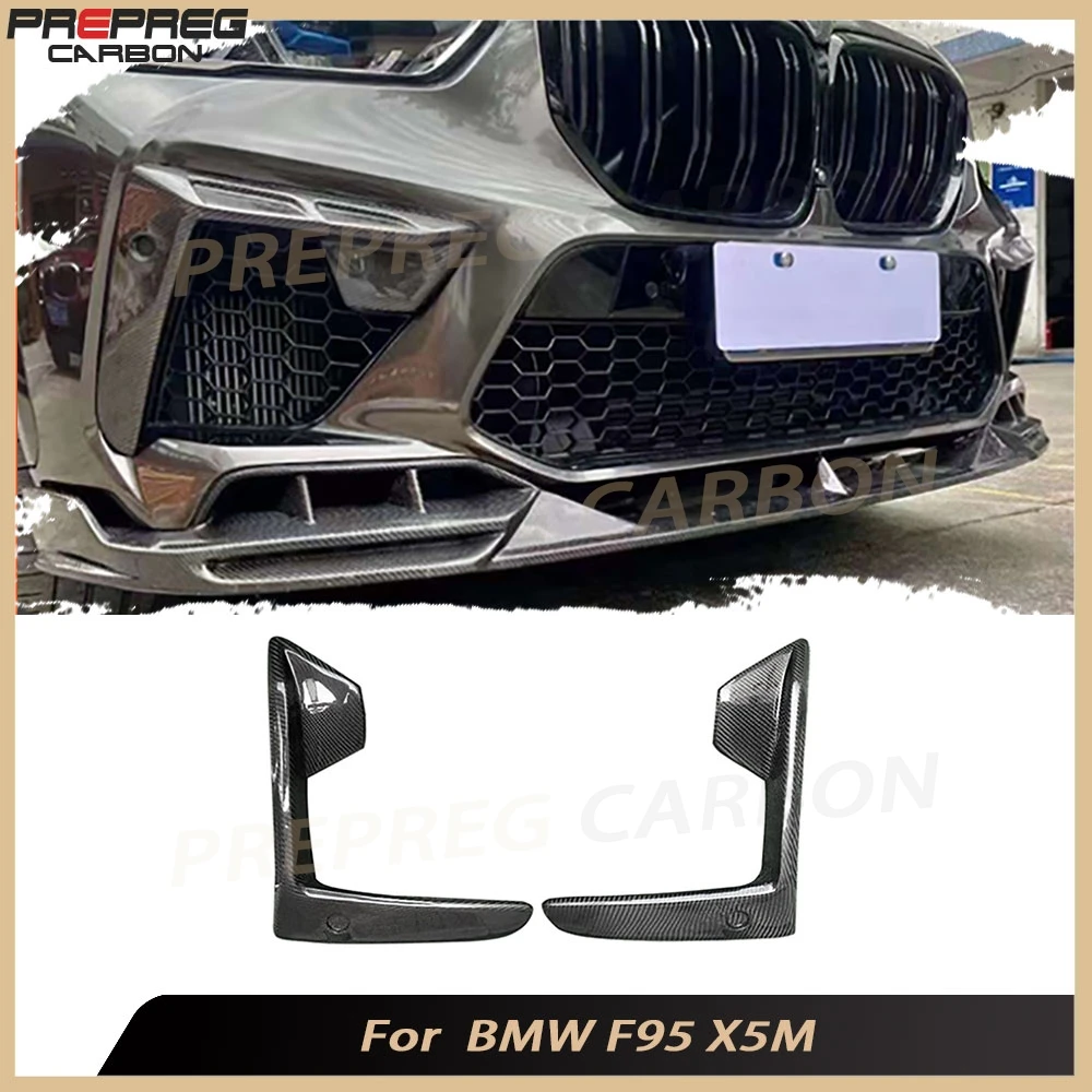 

For BMW F95 X5M 2020-2022 Front Bumper Diffuser Lip Spoiler Guard Carbon Fiber Front Bumper Lip Splitter Body Kits Tunning