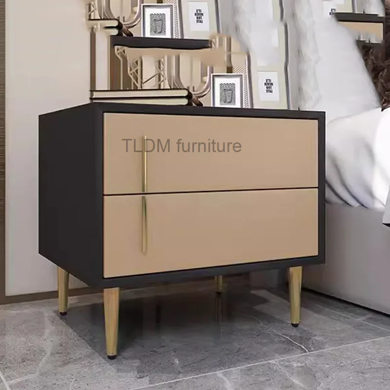 Luxury Modern Nightstands Kids Bedroom Narrow Corner Tables Living Room Chest Drawers Mesitas De Noche Minimalist Decoration