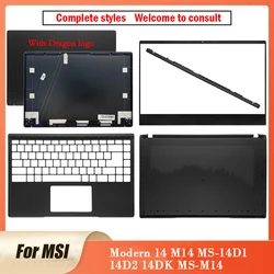 MSI-Cubierta trasera LCD para portátil, bisel frontal, reposamanos, funda inferior, bisagra, para MSI Modern 14 M14 MS-14D1 14D2 14DK MS-M14