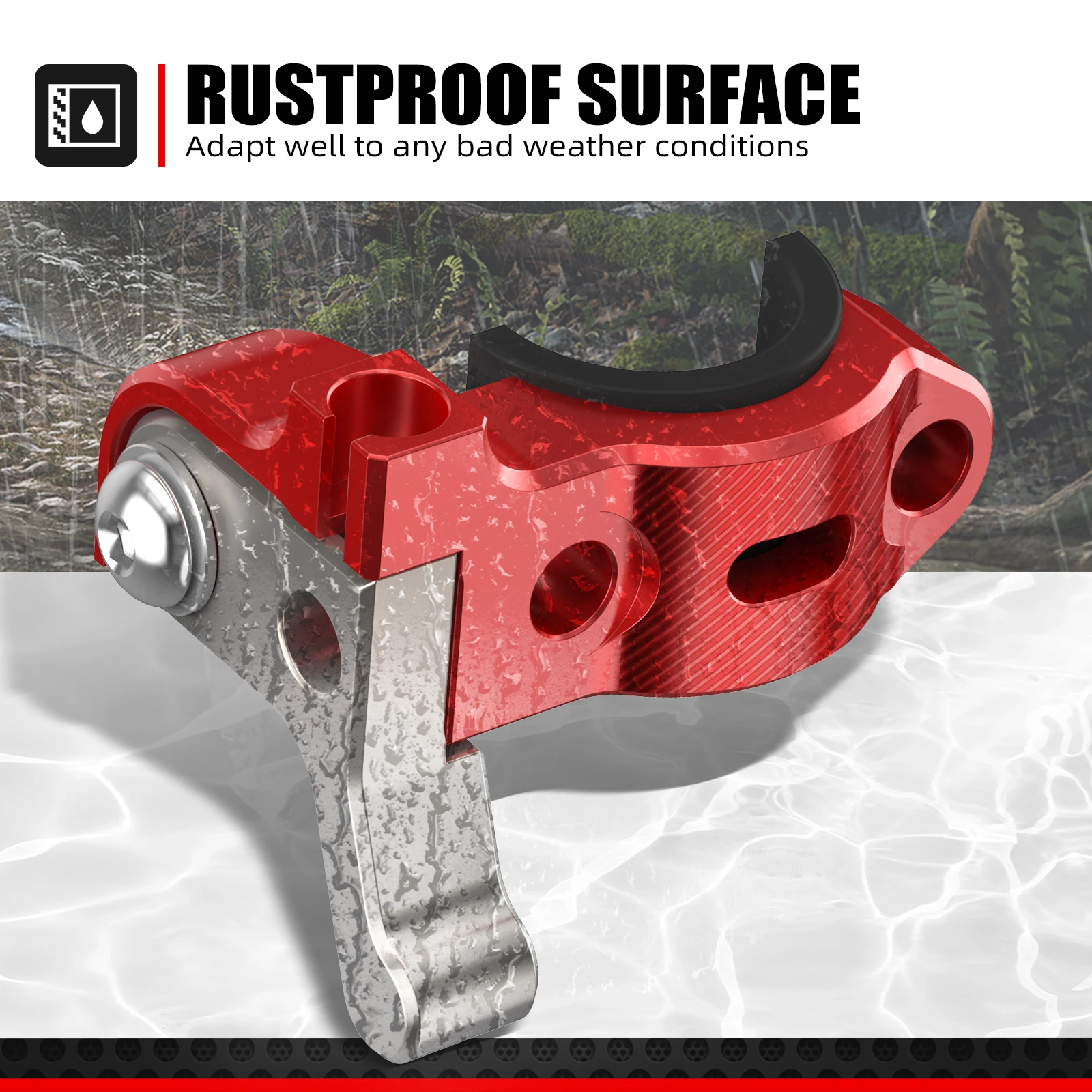 NICECNC Für Honda CR125R CR250R CRF250R CRF450R CR 80R 85R 80RB CRF 250X 450X XR650L XR650R Rotierende Bar Clamp Hot Start Hebel – Detail 3