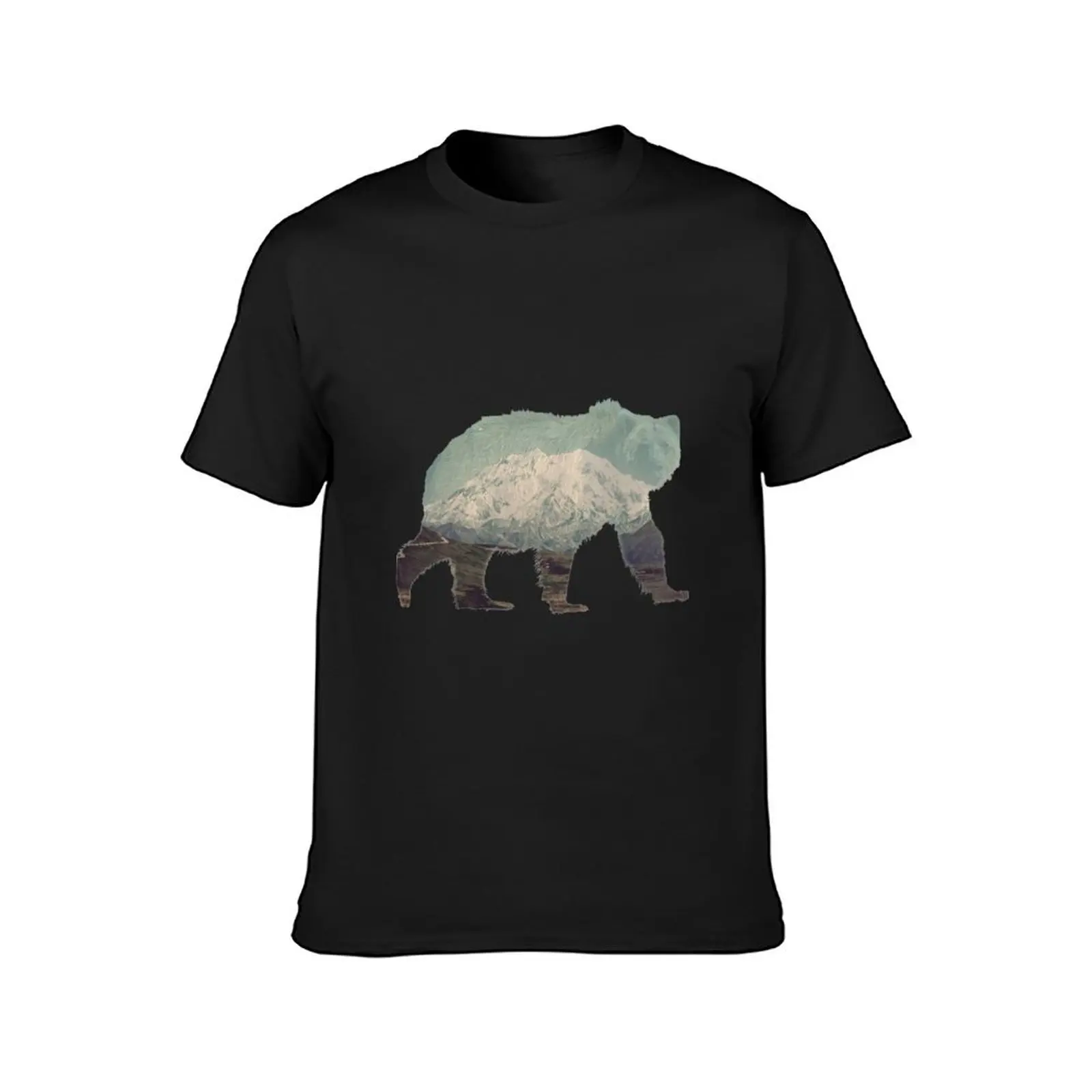 Denali Bear T-Shirt quick drying graphics vintage clothes blanks black t-shirts for men