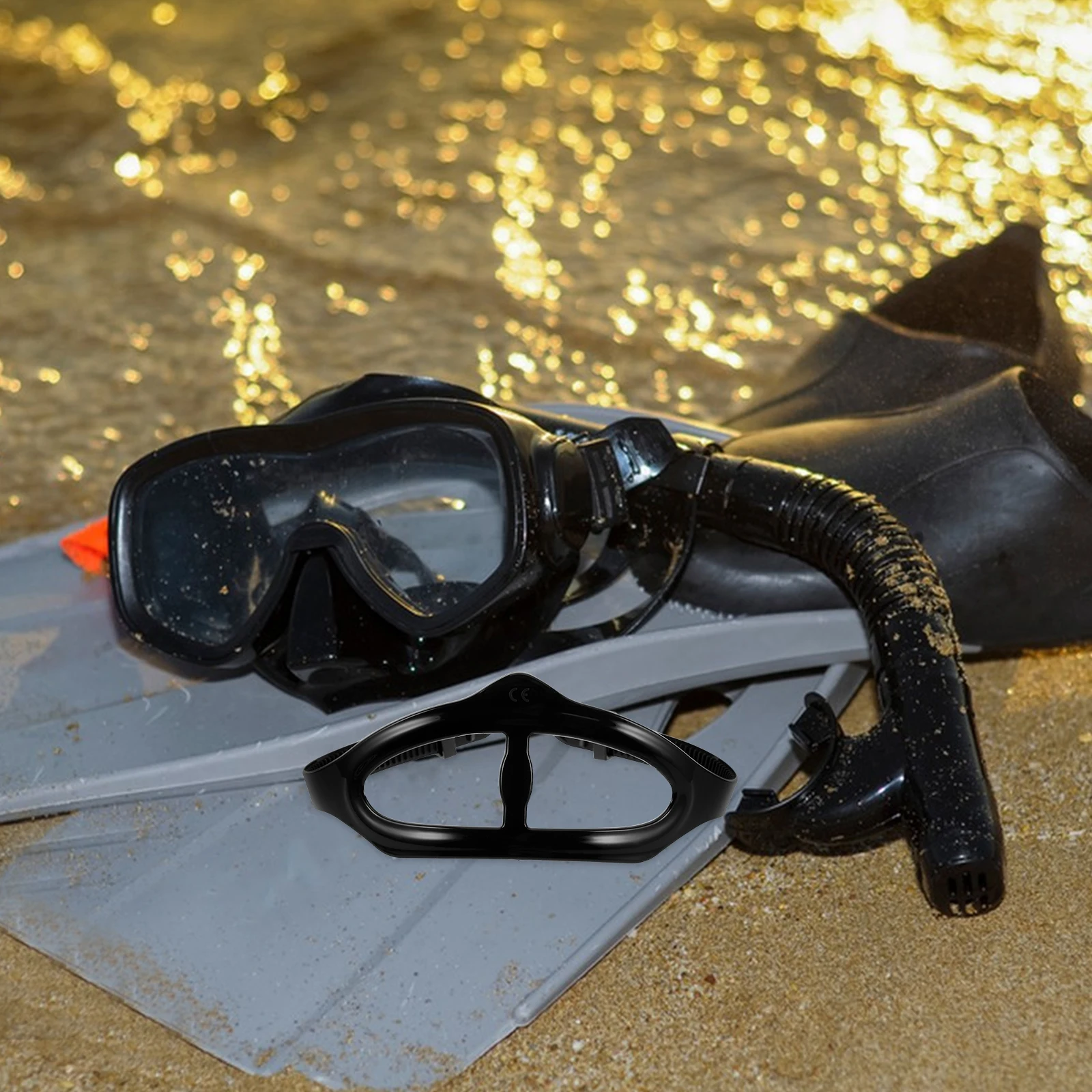 

2 Pcs Diving Lens Men and Women Silica Gel Replacement Strap for Scuba