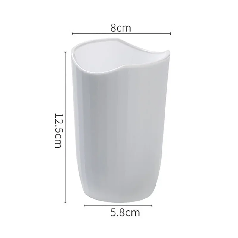 Portable Plastic Simple Nordic Mouthwash Toothbrush Cup Holder Solid Washing Cup Non-slip Bathroom Bottle Lightweight Tooth Mug