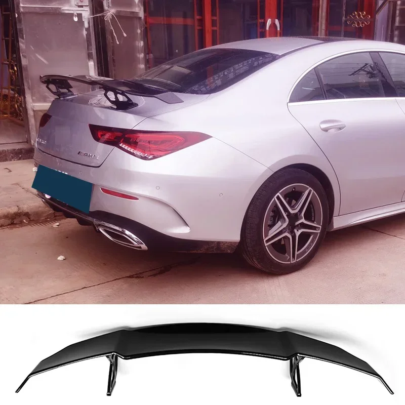 Carbon Painting Spoiler for Benz CLA 45 35 AMG C117 C118 2013-2022 Universal ABS Plastic Car Rear Trunk Wing Type V Accessories