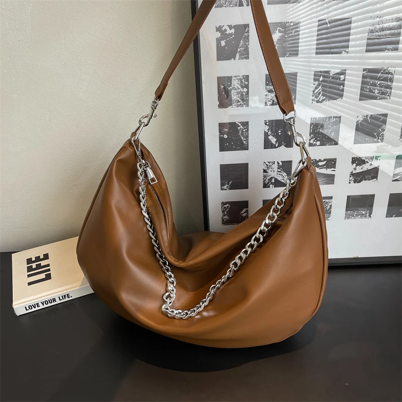 

2024 New Fashionable Chain PU Leather Women Party High Capacity Sale Brand Tote Popular Multifunction Designer Ladies Handbags