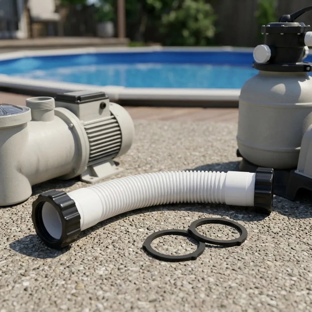 14Inch Pool Sand Filter Pump Hose 11388 Compatible For Intex Systems - Flexible PE Replacement Part For Easily Installation
