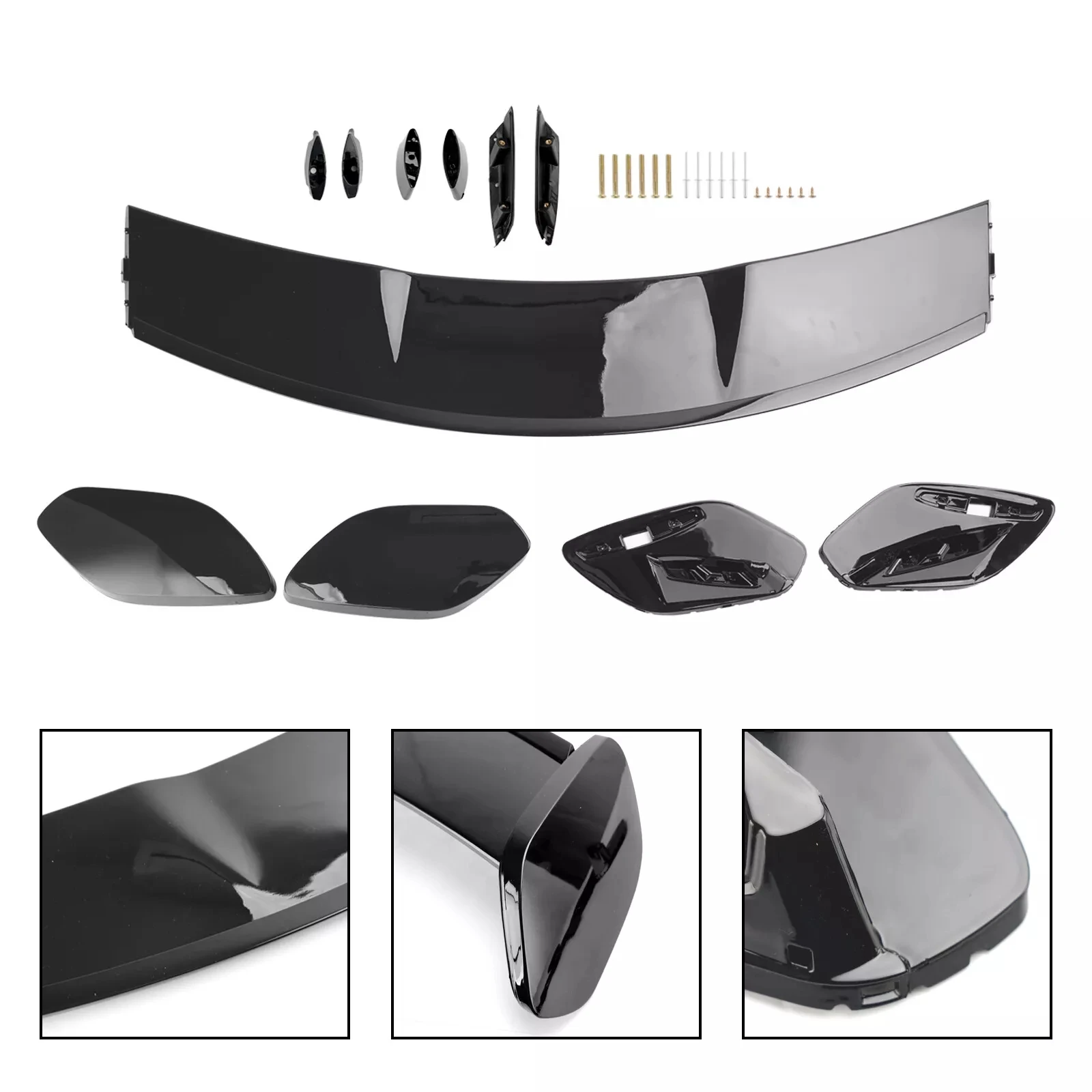 Glossy Black A45 AMG Style Rear Roof Spoiler For 2013-2022 Mercedes Benz A Class W176 W177 A180 A200 A250 A260 Tail Wing Trunk