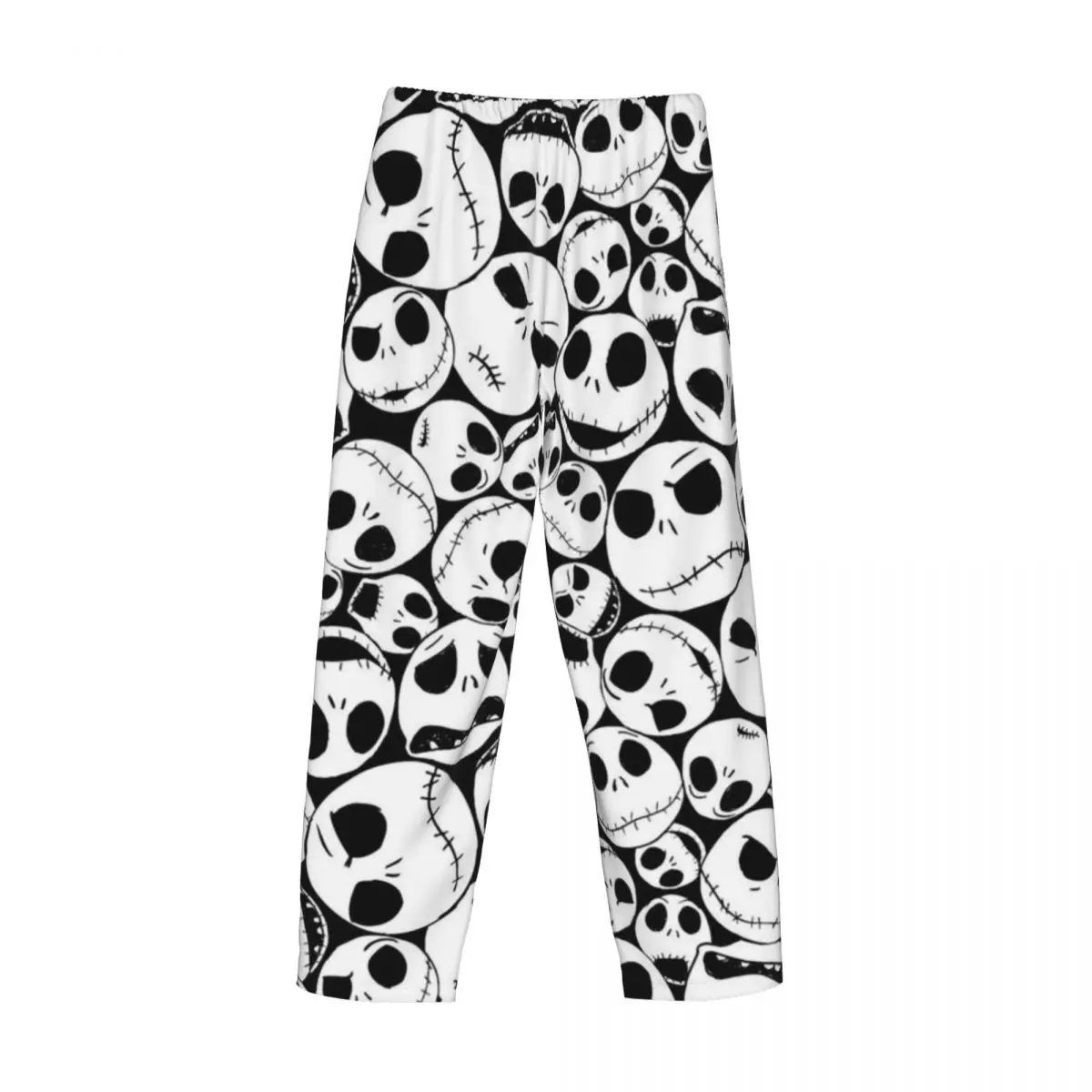 Pantalon de pyjama personnalisé L'Étrange Noël de Monsieur Jack pour hommes, vêtements de nuit d'Halloween, bas de sommeil lounge commandés avec poches