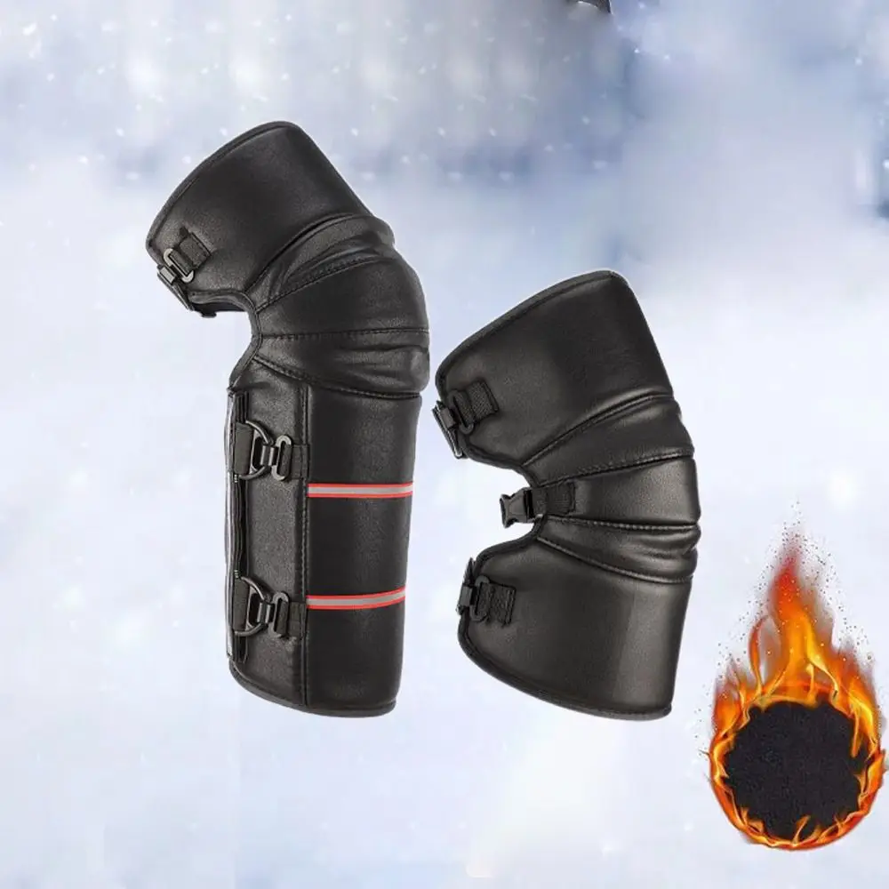 

Зимний наколенник Coldproof, защита колена, мягкий теплый утолщенный наколенник из искусственной кожи, ветрозащитный наколенник для электрического мотоцикла