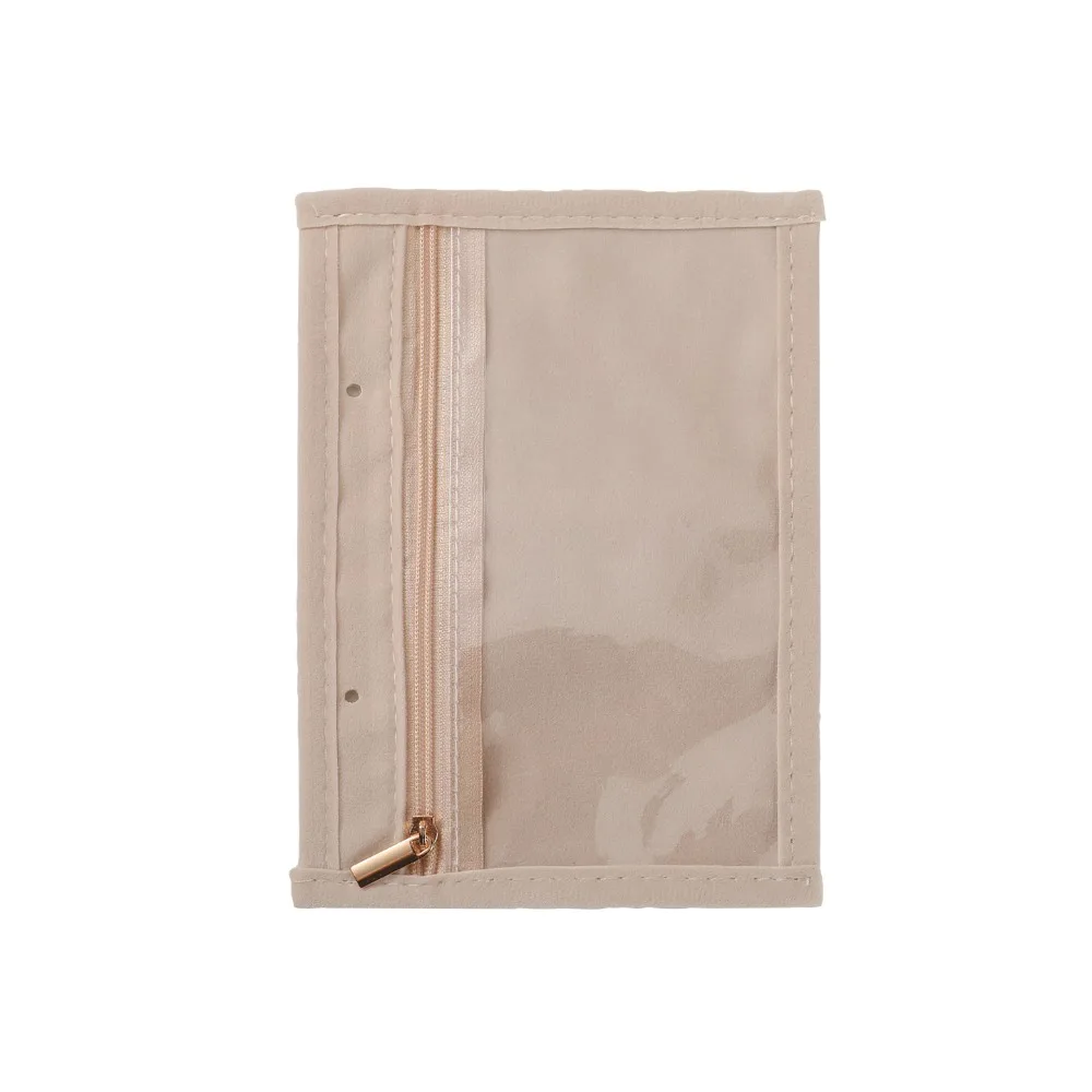 Earrings Necklace Velvet Jewelry Packing Bag Transparent Bracelet Rings Jewelry Display Holder Multi-pockets Zipper