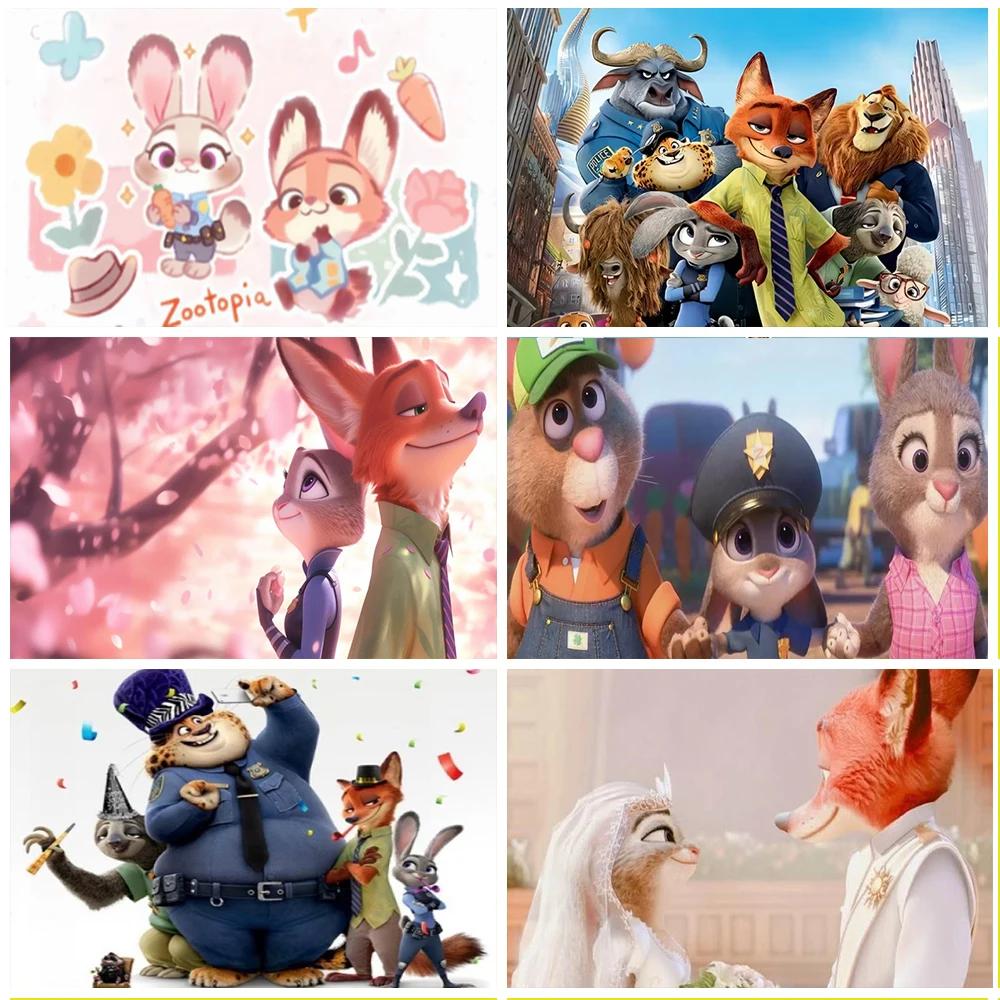 

Disney Zootopia Judy's Birthday Party Cute Baby Bath Nursery Outdoor Activities Wedding Backdrop Decoration Photography Props
