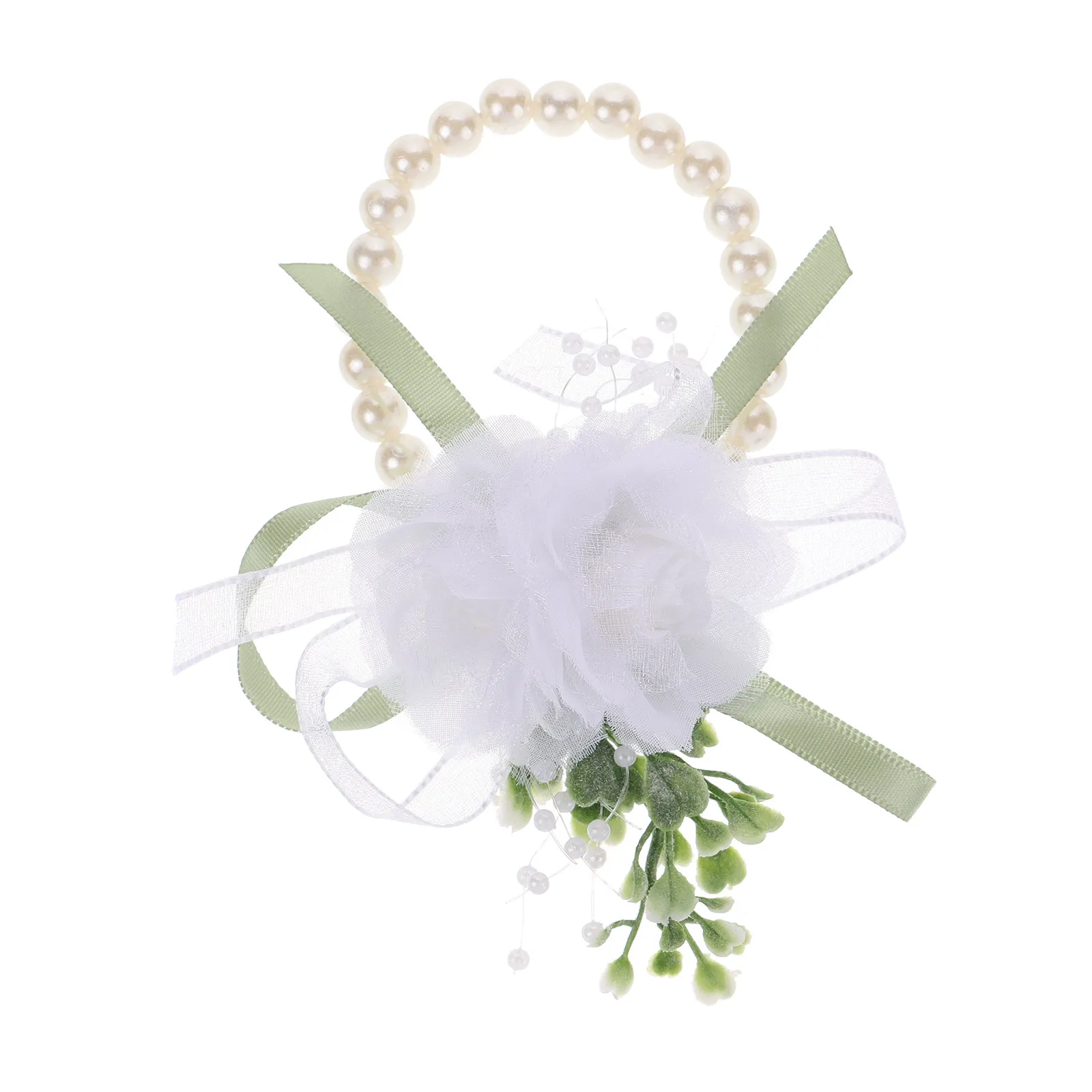 

Цветочный браслет на запястье для свадьбы, элегантный цветочный дизайн, легко надевается, для выпускного вечера, вечеринки, подружки невесты, декоративный очаровательный аксессуар