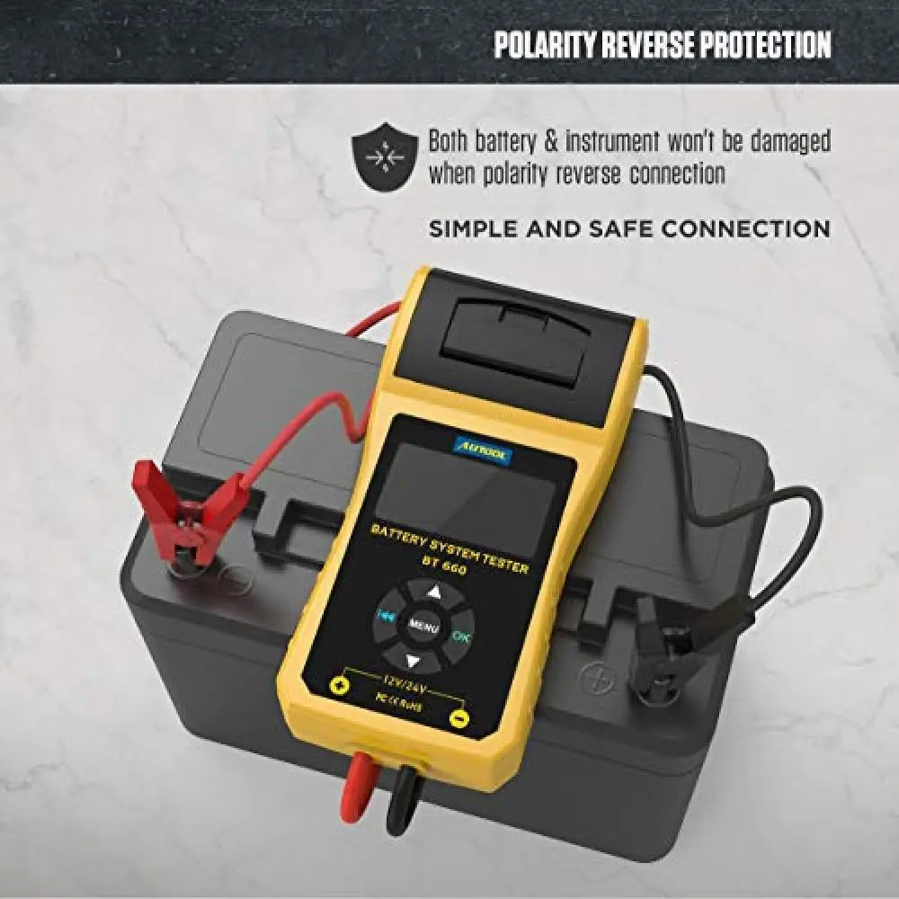 Тестер проводимости аккумулятора BT660, 12 В/24 В