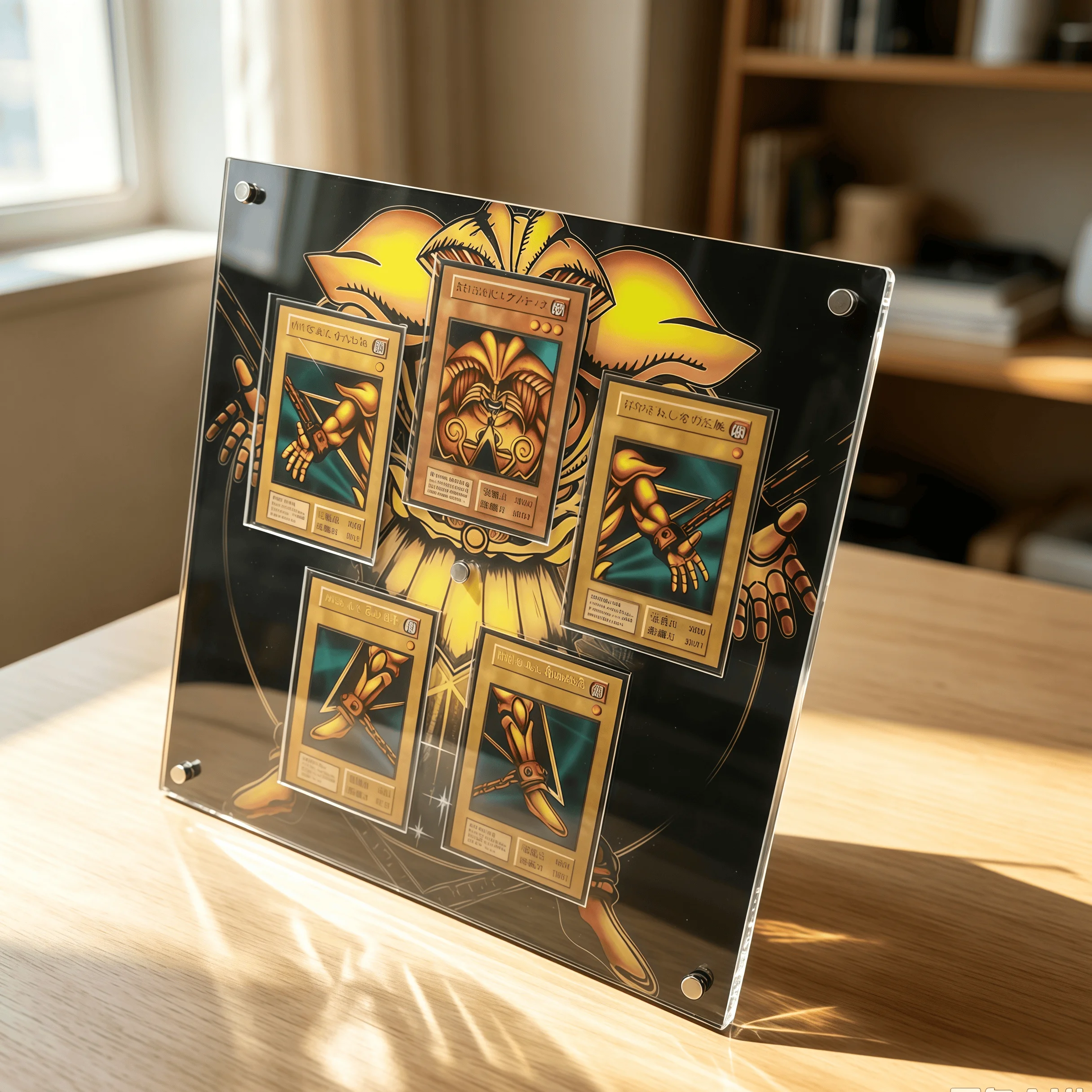 Acrylic Card Brick Display Stand Trading Card Holder For Yu‑Gi‑Oh Exodia The Forbidden One Card Storage Collectible Display Toy