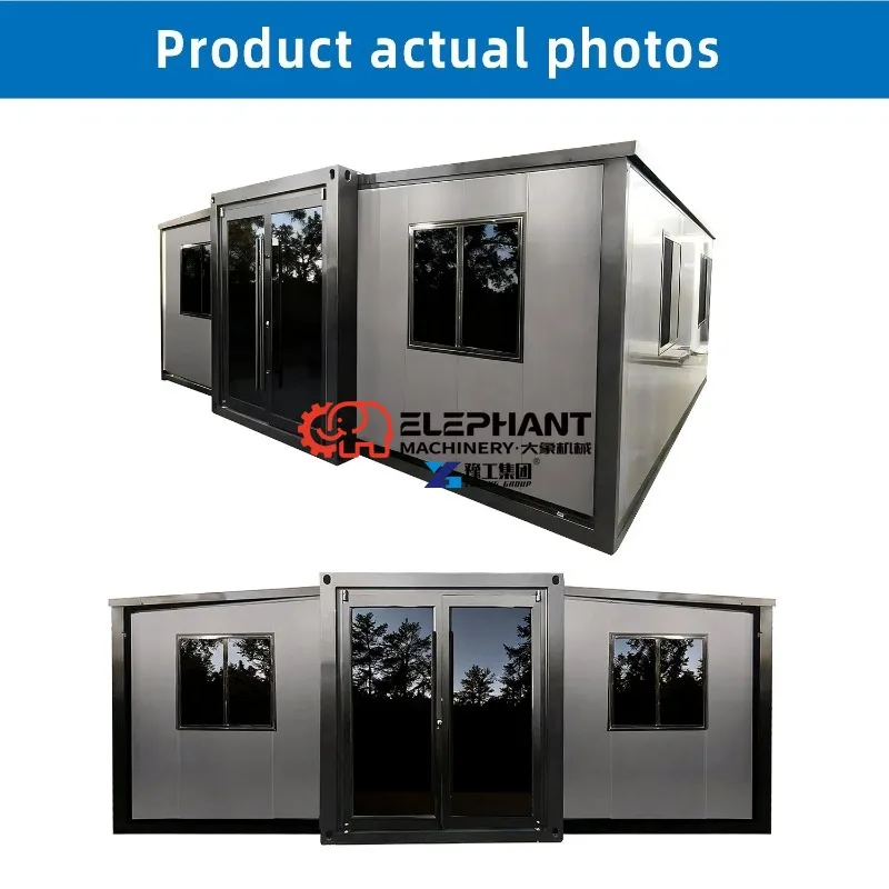 Expandable Foldable Container House for Villa with Move-in Ready Interior and Kitchen Free Water Heater