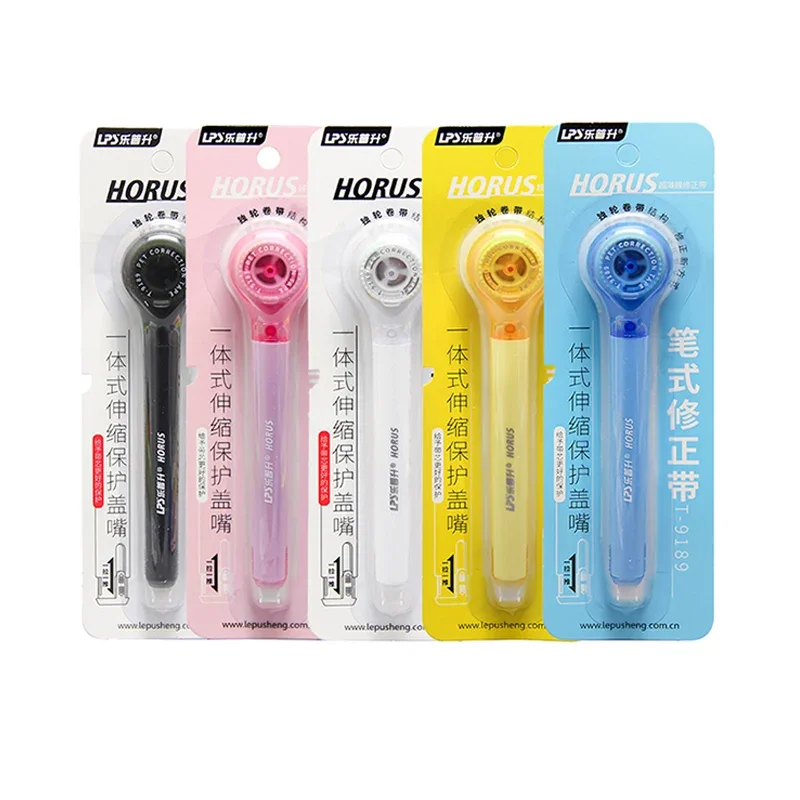 Creative Pen Shape Correction Tape Cute Colorful Corrector Tape Error correction Tools Office School Supplies Stationery 5mm*6m