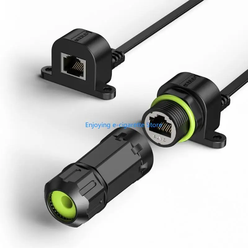 RJ45 Ethernet Cable Assembly, Male to Female Ends for Added Cable Reach Y4QF