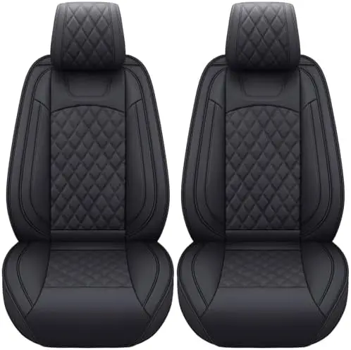 

Водонепроницаемые чехлы для автомобильных сидений Aierxuan – универсальные для Kia, VW и других (2 шт., передние, черные)