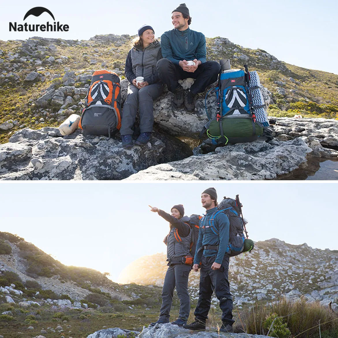 

Naturehike Camping Backpack 70L Waterproof Wear-resistant Travel Backpack Hiking Ultralight Breathable Mountaineering Sports Bag