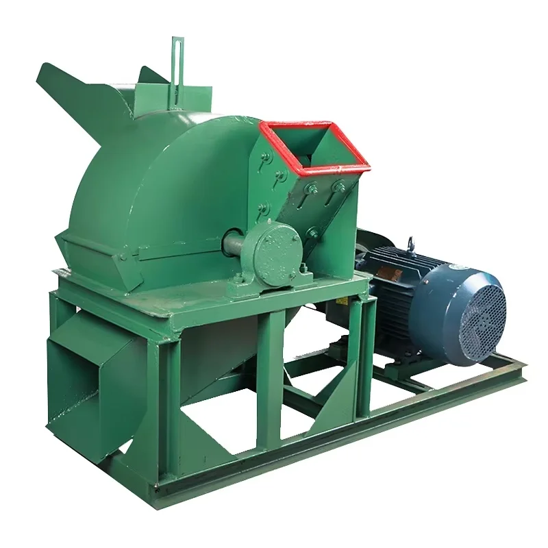 18.5KW Electric 380V Multifunctional Double-Feeding Garden Branch Shredder Large for Wood Sawdust Rubber Making Machinery