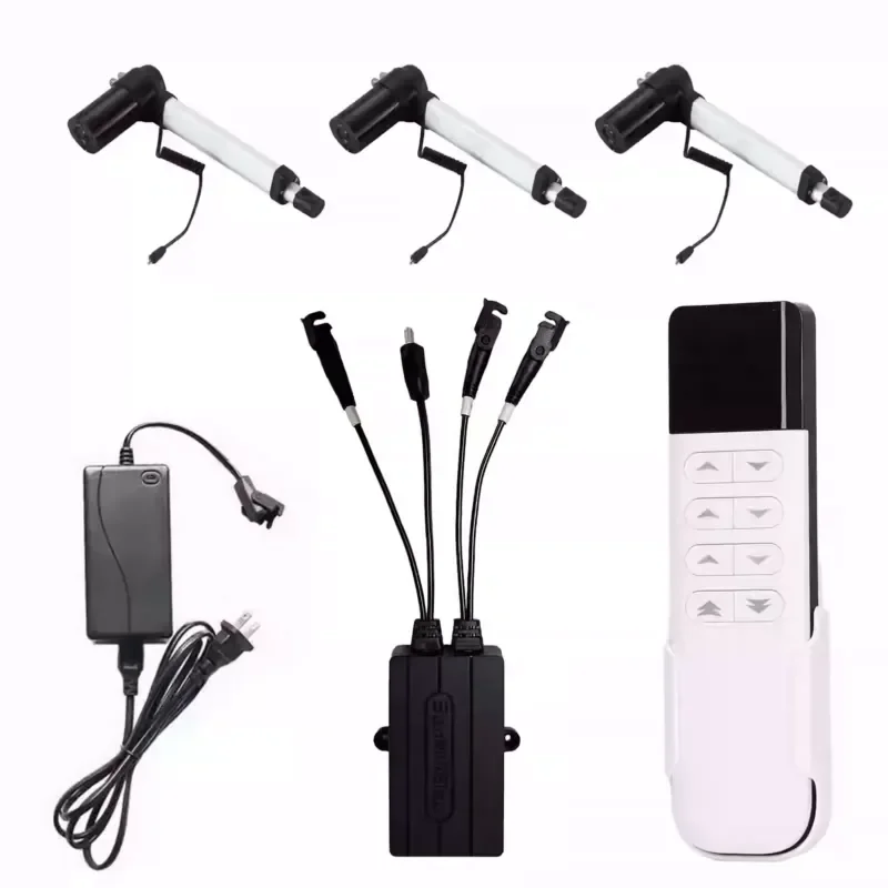2.4G Wireless Electric Linear Actuator 3 Motor Anti-interference Remote Control Receiver for Sofa Bed Window Opener Push Rod