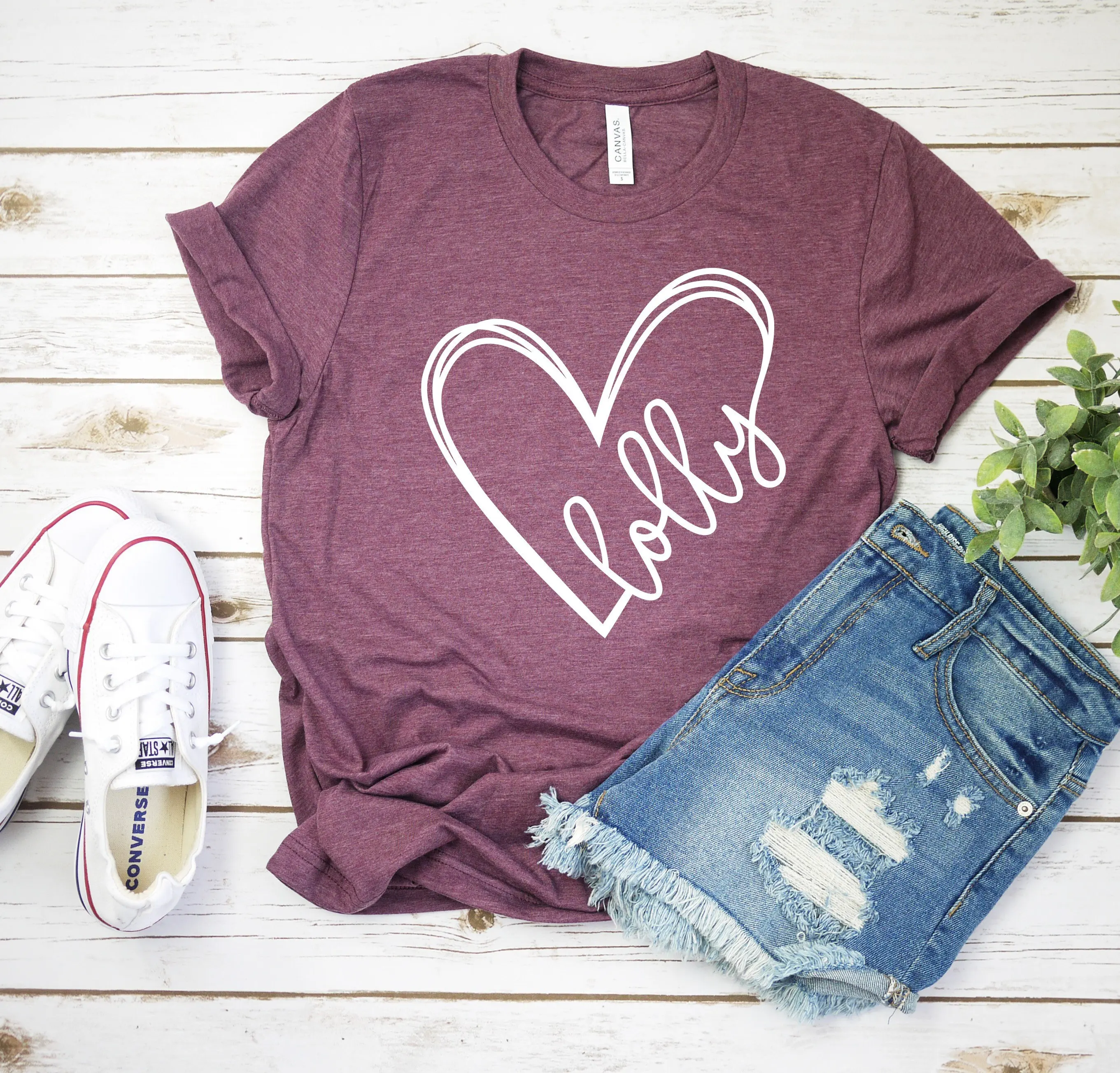 Lolly T Shirt HearT For Mother's Day Birthday Idea s Christmas New