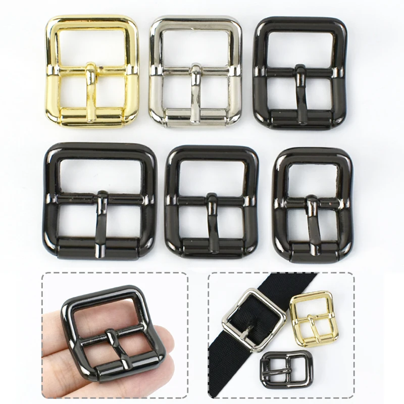 5/10Pcs Meetee 12-38mm Metal Belt Pin Buckles for Bag Strap Webbing Shoe Handbag Clasp Clothes Slider DIY Sewing Craft Accessory