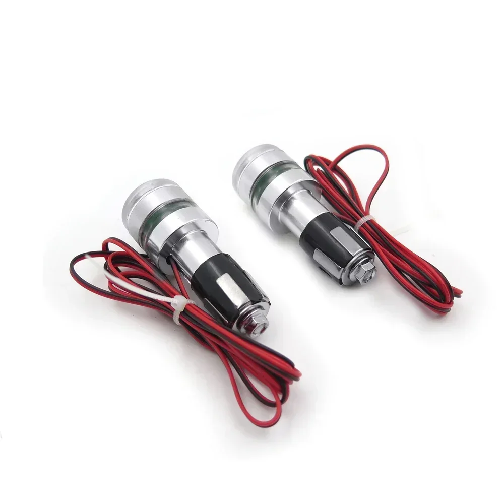 

Motorcycle 22mm LED Handle Bar End Indicator Grip Turn Signal Light for Harley Davidsion Universal with Handlebar Open Bar End