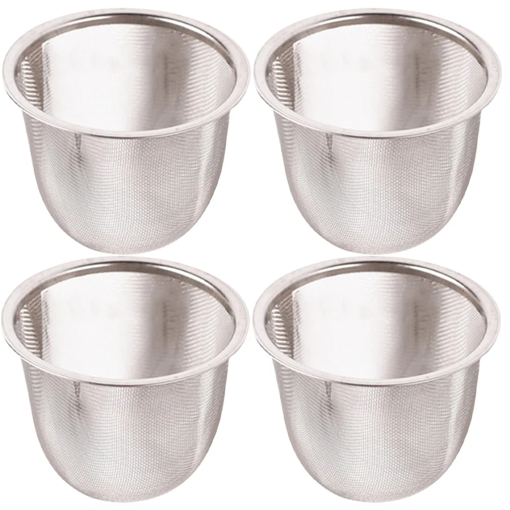 

4 Pcs Tea Strainer Filter Travel Coffee Filters Teapot Mesh Stainless Steel Infuser