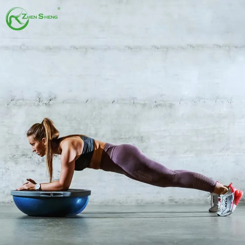 

YTYIN Manufacturer Non-Toxic Non Slip Texture Point Customized Training Exercise Half Balance Ball
