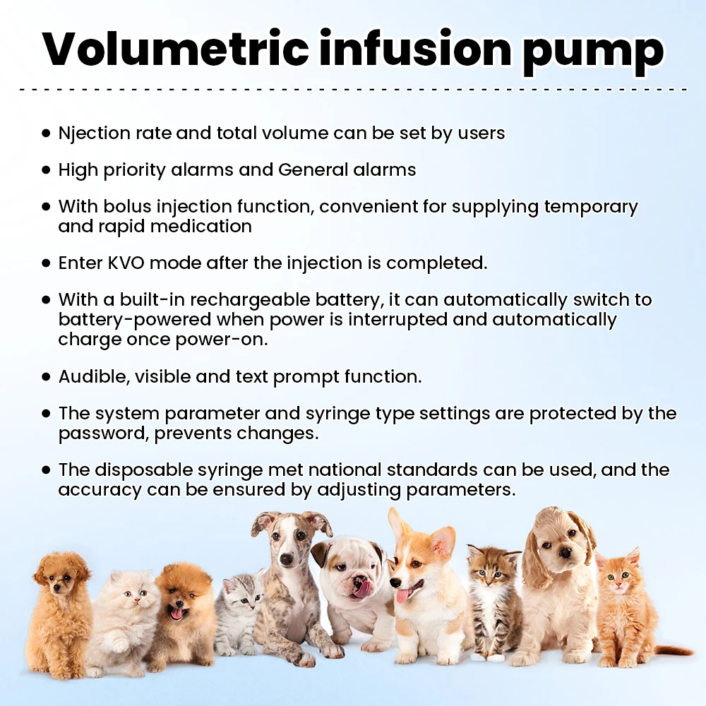 SINOHERO-Bomba de seringa para humanos, canal único, alarme em tempo real, infusão médica elétrica, display LCD, SH-508i
