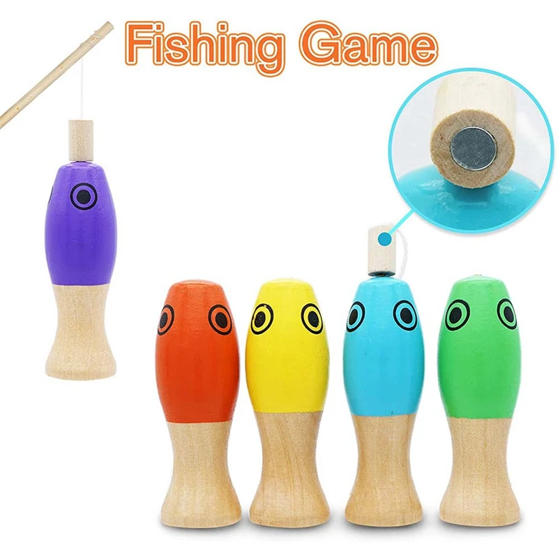 Ring Toss Game For Kids Bowling Fishing Game 3 In 1 Toys Set Indoor & Outdoor Toddler Learning Motor Skill Party Gift