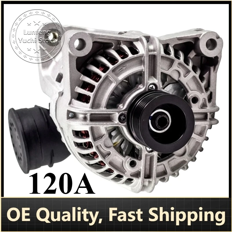 

P/N: 12317501595 12311432979 12311432980 - 120A Alternator for BMW 3 (E46), 5 (E39), 7 (E38), 8 (E31), X5 (E53), Z3 (E36)