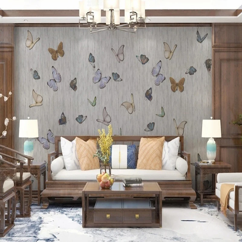 

MU8695 Custom 3D Mural Wallpaper Abstract butterflies are fluttering on the background wall Bedroom Decor Wall