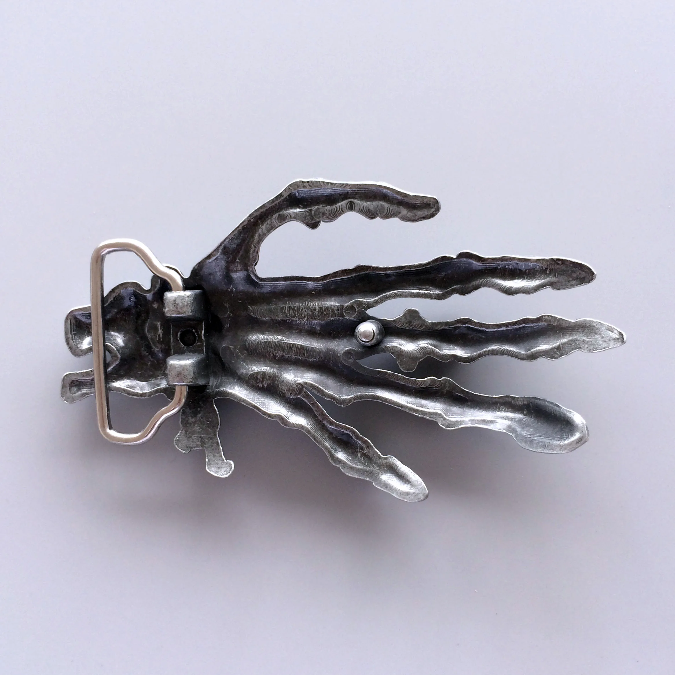 Rhinestone Skull Finger Hand Bling Belt Buckle Gurtelschnalle Boucle de ceinture BUCKLE-SK046