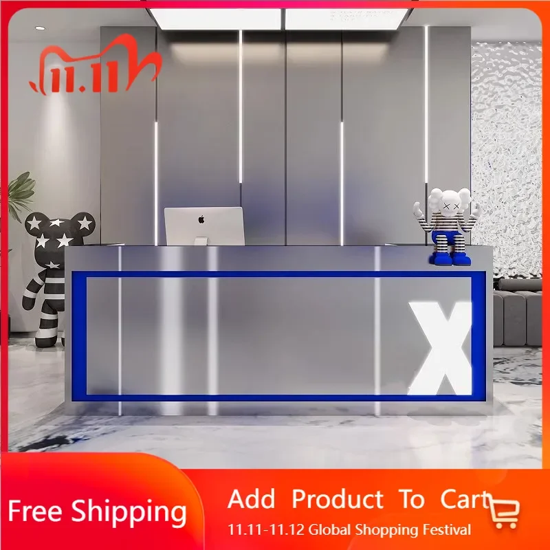 

Welcome Pulpit Front Office Desk Reception Lectern Register Bar Cashier Counter Shop Lectern Salon Minimalist Home Furniture