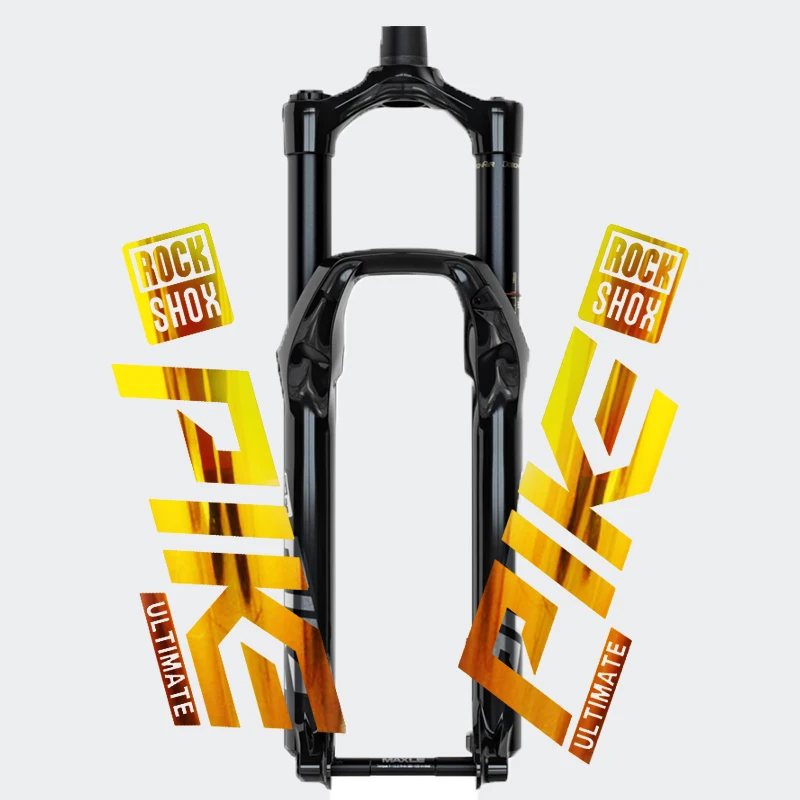 Front Fork Rockshox PIKE Sticker Bicycle Decorative Mountain Road Bike Decals Waterproof Transparent Bottom Cycle Accessories