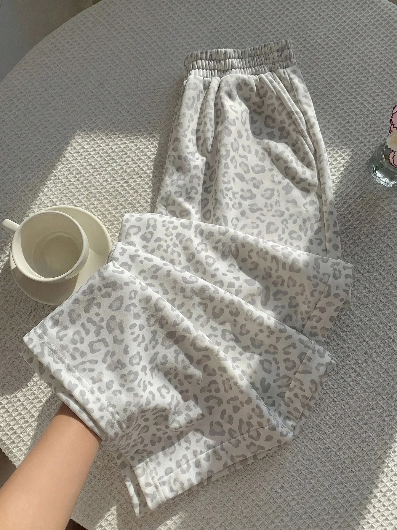New Women Leopard Print Pants Summer Autumn Daily Commuting Attire Leisure Comfortable Fashionable Elegant Halloween Christmas
