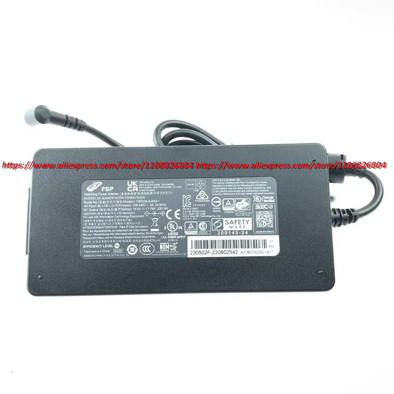 Imagem -03 - Fonte de Alimentação Genuína Slim Laptop Charger Fsp230-ajas31 Fsp 19.5v 11.79a Adaptador ac 230w 5.5x2.5 mm Original