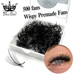 500fans 5D 7D 9D Pointy Base Wispy Promade Volume Fan Eyelash Wispy Extension Loose Fans Sandwich Spikes False Lashes Extension