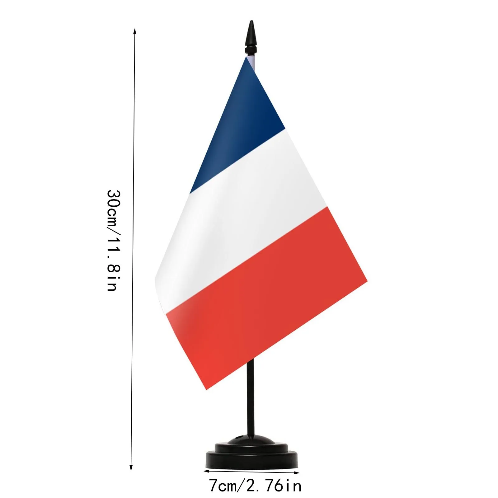 Office Desk Cabinet Flag Of France Table Stand Pole Flagtick The French Flag Set Meeting Room Decoration Room Decoration