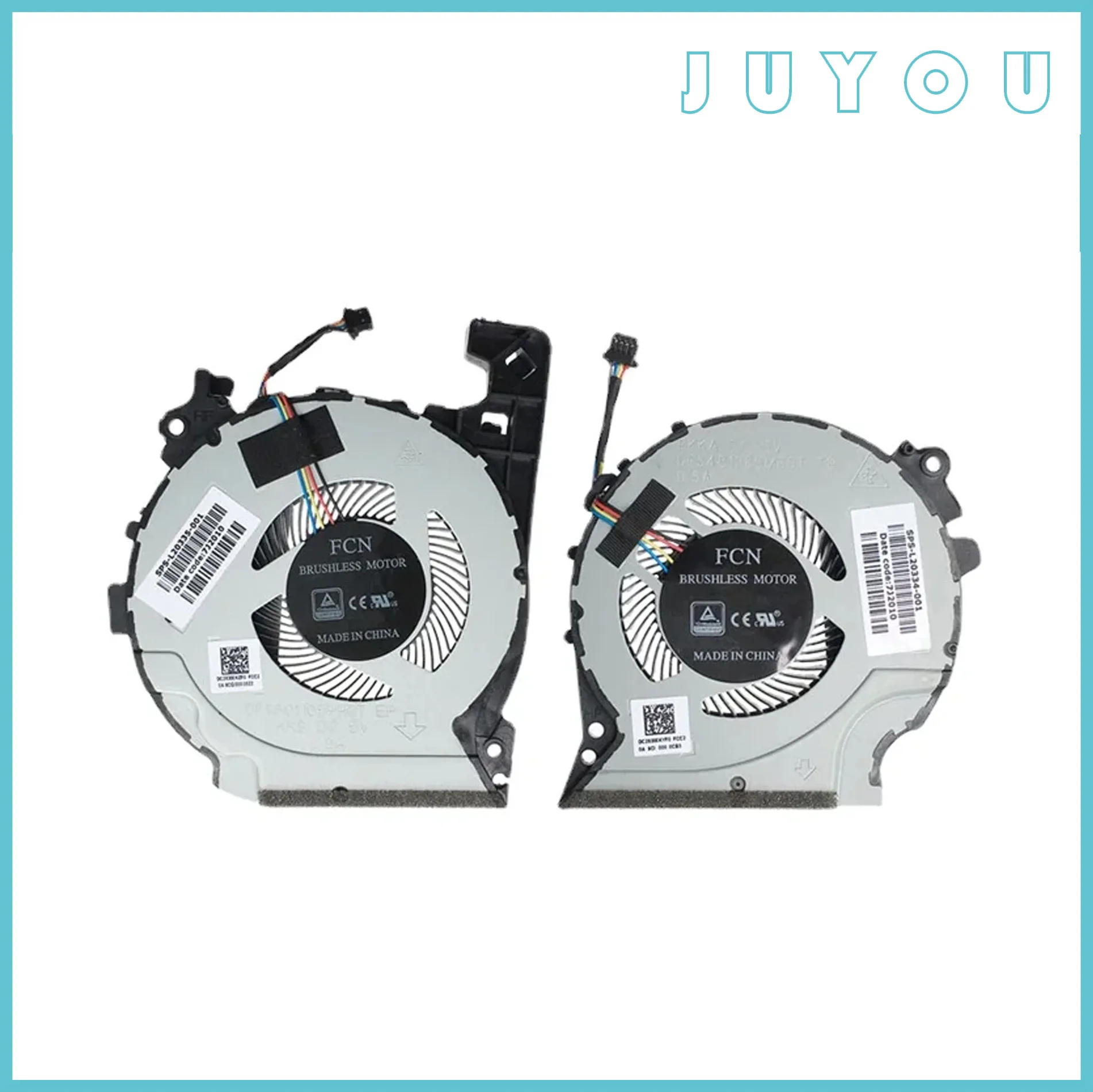 For HP Pavilion 15-CX TPN-C133 Laptop Cooling Fan CPU GPU Fan Replacement for Gaming Laptops High Performance Quiet Cooling