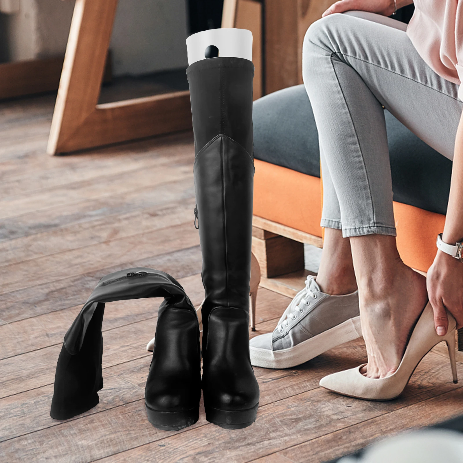 

10 Pcs Boot Inserts Tall Boots Support for Women Men Stretchers Stand Insoles Form Keeps Upright Prevent Cracks Premium
