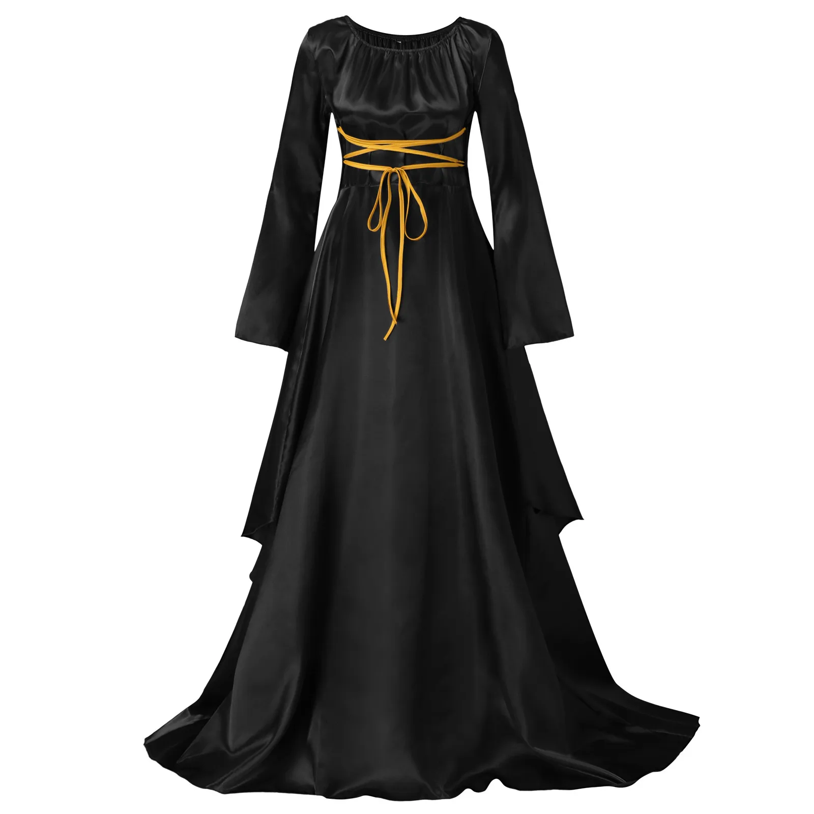 Medieval Witch Cosplay Vestido para Mulher, Vampire Bride Vestuário, Idade Média Trajes, Festa de Carnaval de Halloween, Novo, 2024