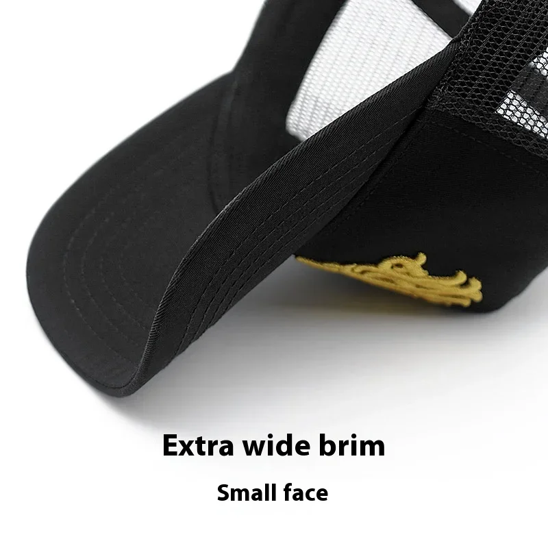 الصيف عالية أعلى حجم كبير شبكة تنفس قبعات البيسبول الرجال في الهواء الطلق حجم كبير 60 سنتيمتر 65 سنتيمتر سائق شاحنة أبي قبعة واقية من الشمس Snapback قبعة