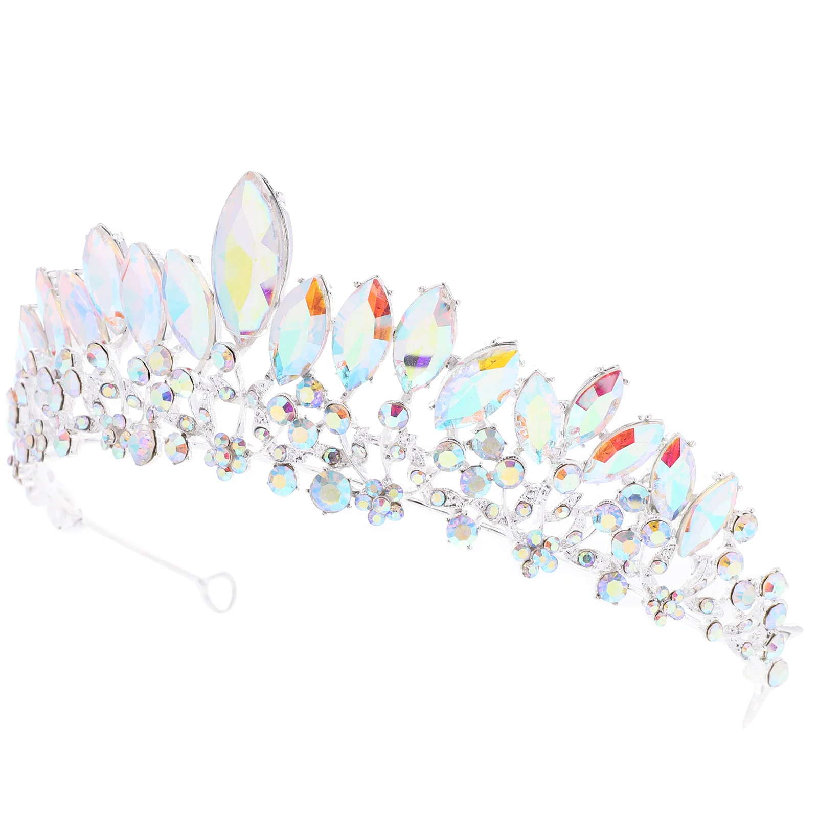 

Rhinestone Crown New Bride Bridal Crown Women Metal Tiara for Wedding Party Stage Performance Hair Accessories