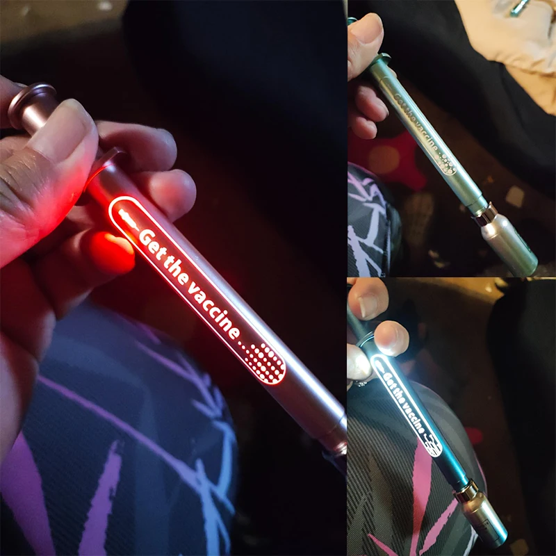 12Pcs Student Beautiful Neutral Pen Vaccine Needle Light Pen Creative Stationery Smooth Signature Pens